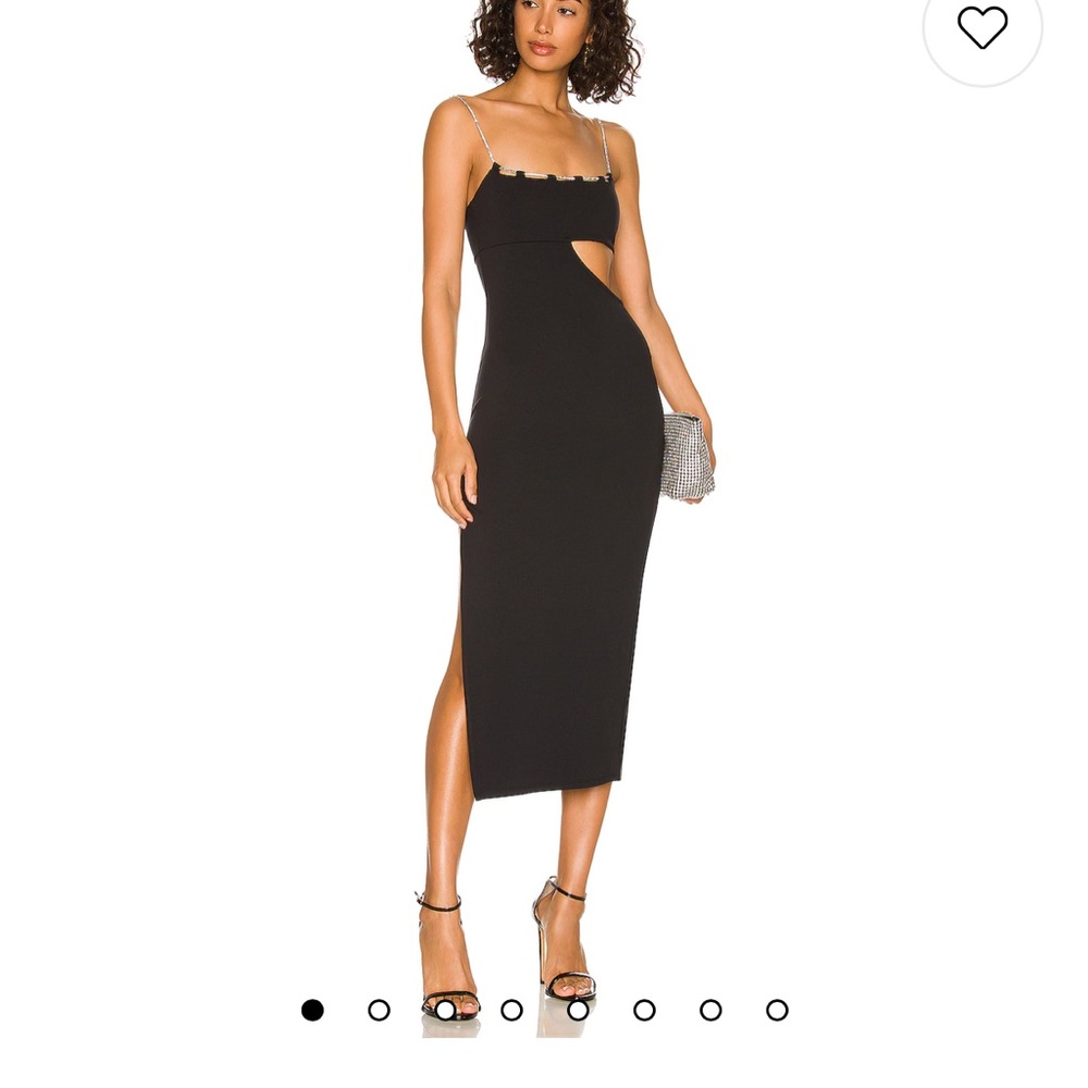Elegant Black Cut-Out Dress